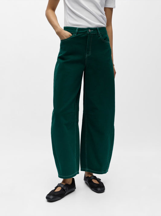 OBJMIO ANDREA MW CROPPED TWILL JEANS