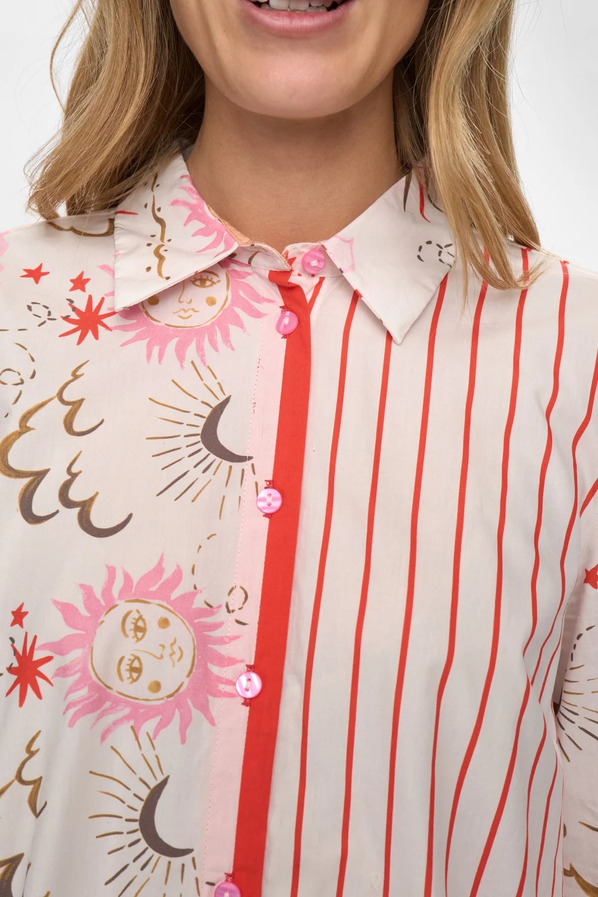 NUSOLEIMA MIX SHIRT - Cloud Dancer