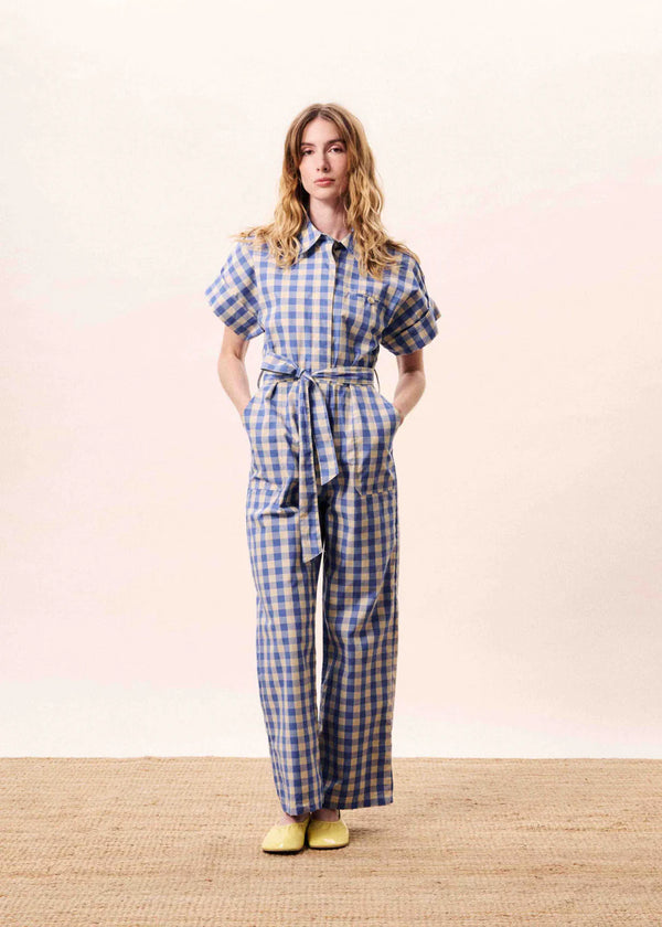 OCEANUS JUMPSUIT AZURE BLUE