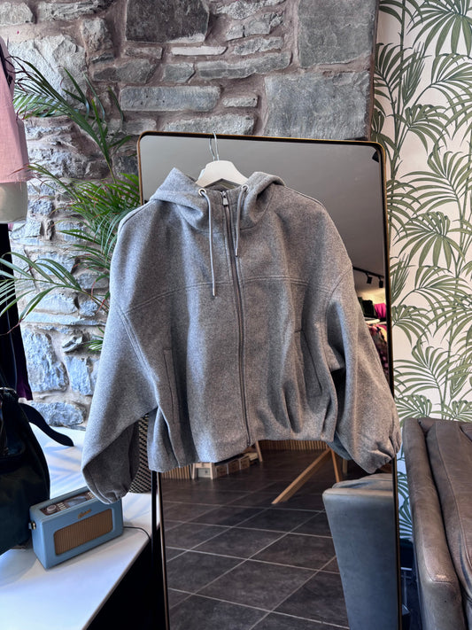 ONLTRILLION OVS HOODED BOMBER JACKET