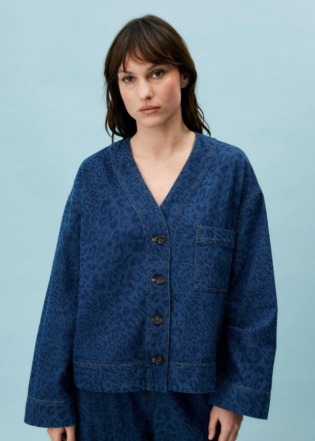 BRUNELLE JACKET, DENIM BLUE