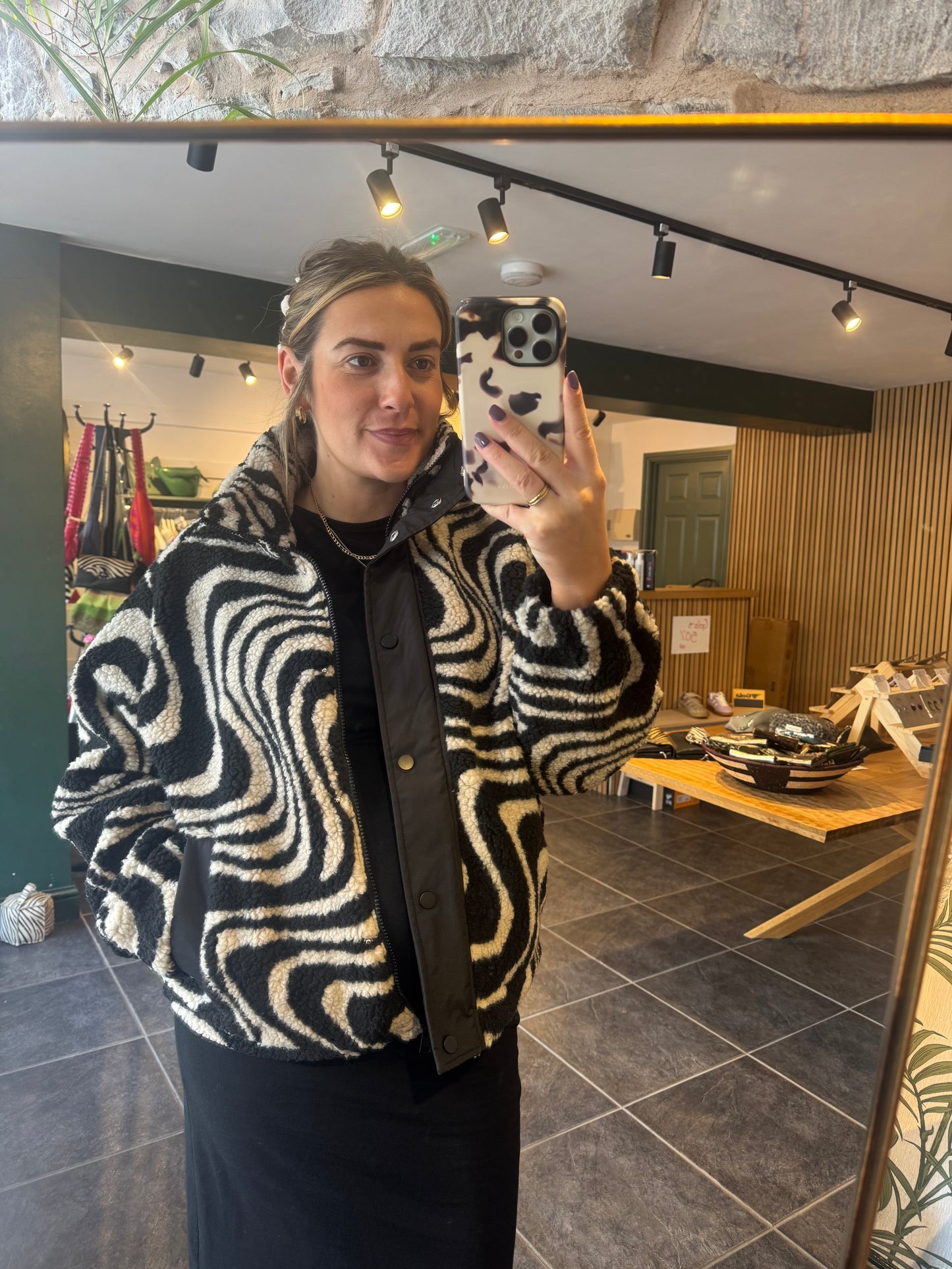 NMMATHEA TEDDY MIX JACKET