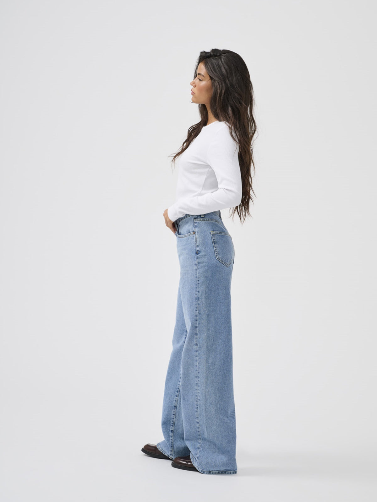 ONLHOPE HIGH WAIST WIDE LEG FIT JEANS