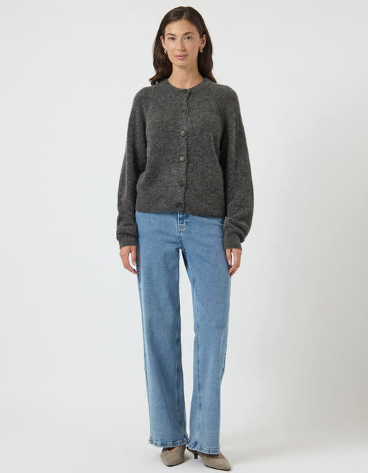 YASJOHI LS WOOL BLEND CARDIGAN