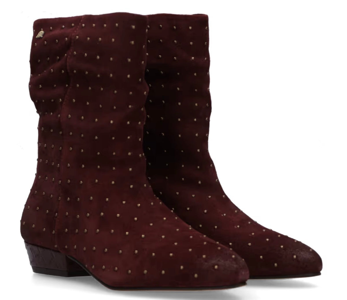 Amina Stud Burgundy