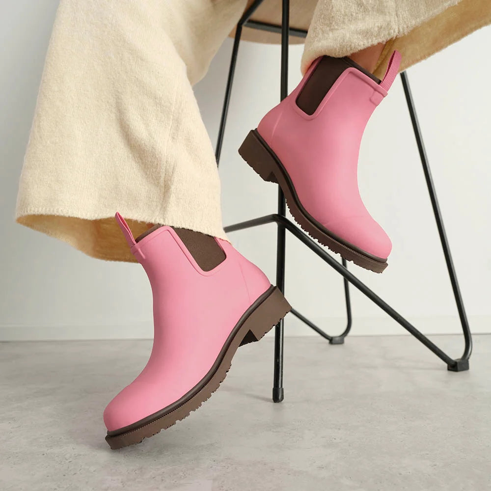 Bobbi Ankle Wellies Musk Pink