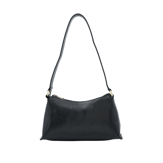 Tamponato Leather Small Handbag Black