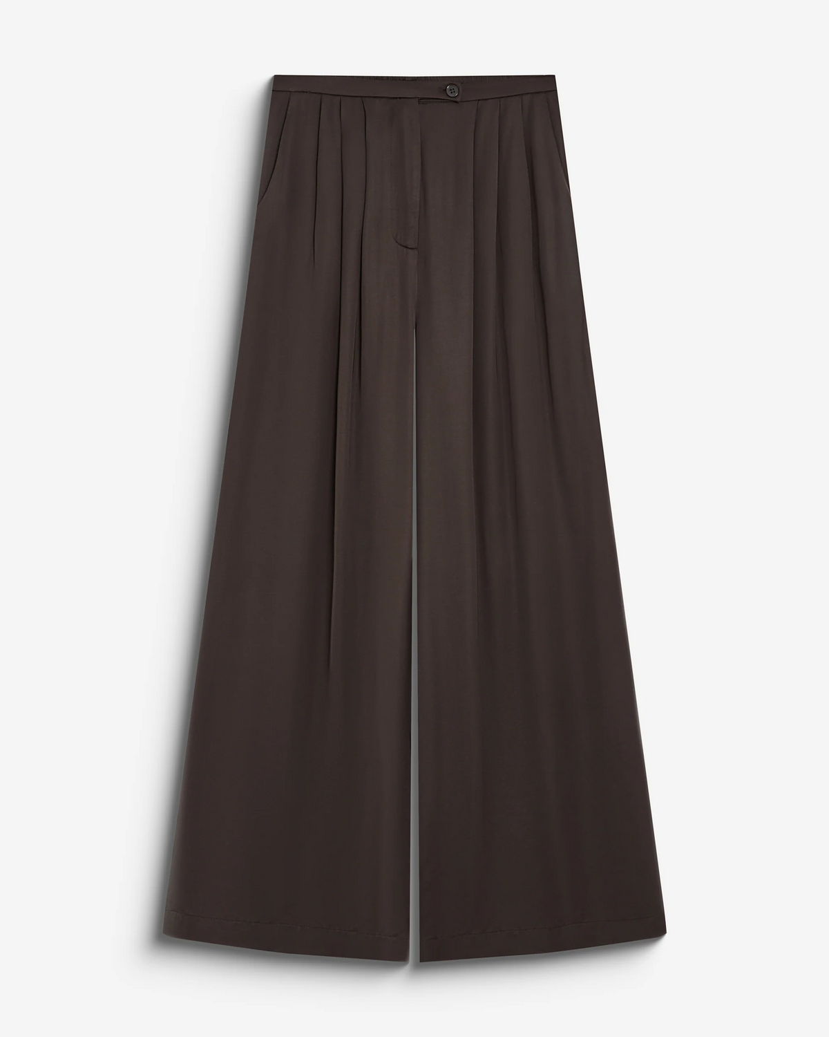 WIDE-LEG SATIN PANTS CHOCOLAT BARNABE