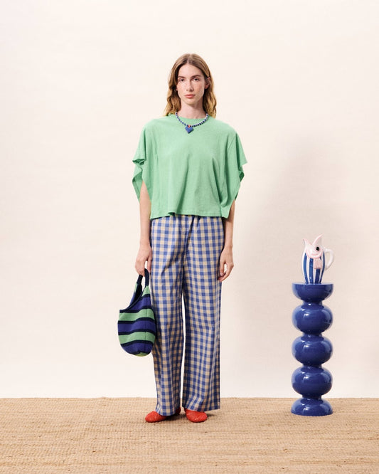 MARIS TROUSERS AZURE BLUE