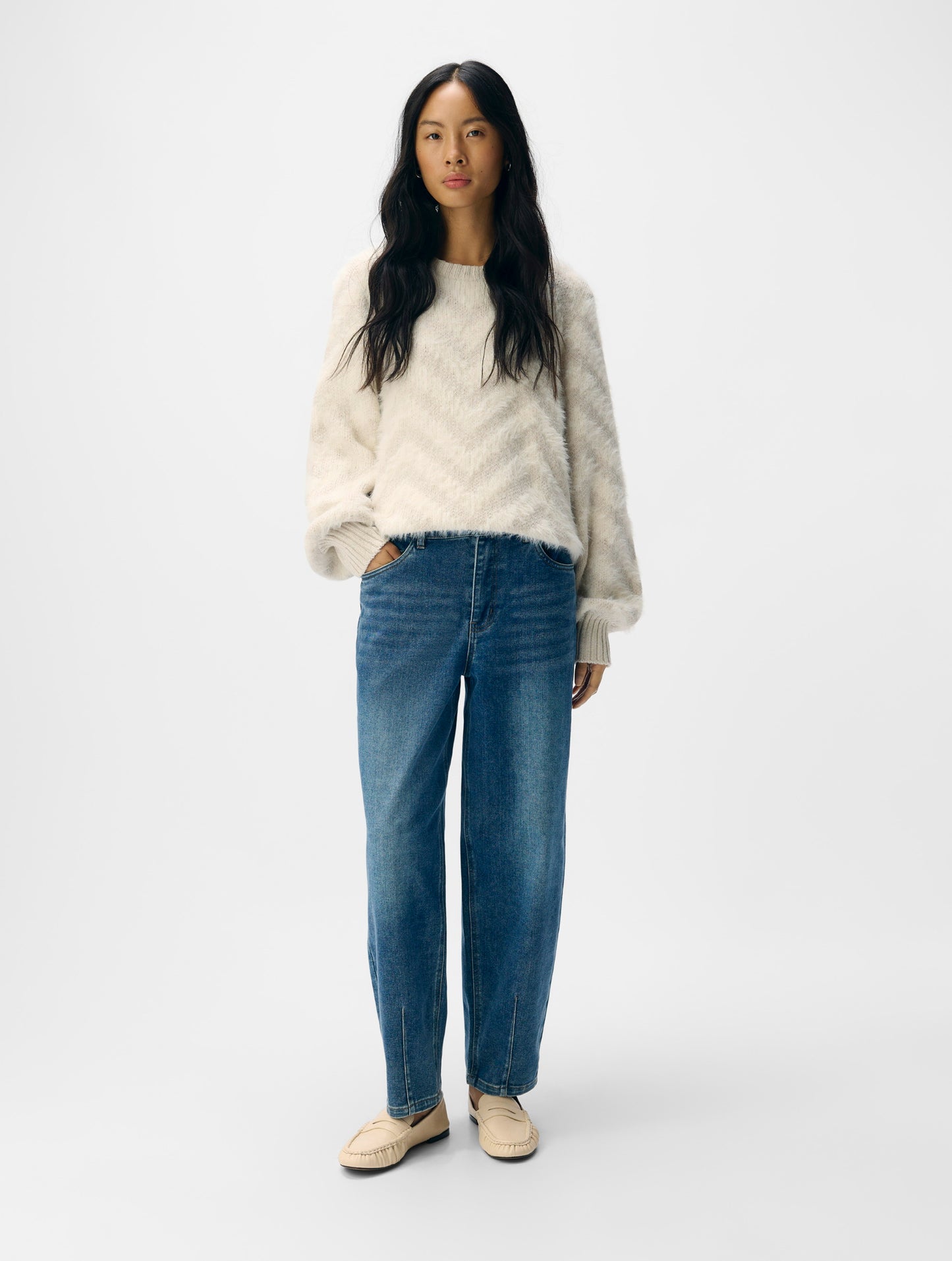 OBJSAVA MW BARREL ANKEL JEANS