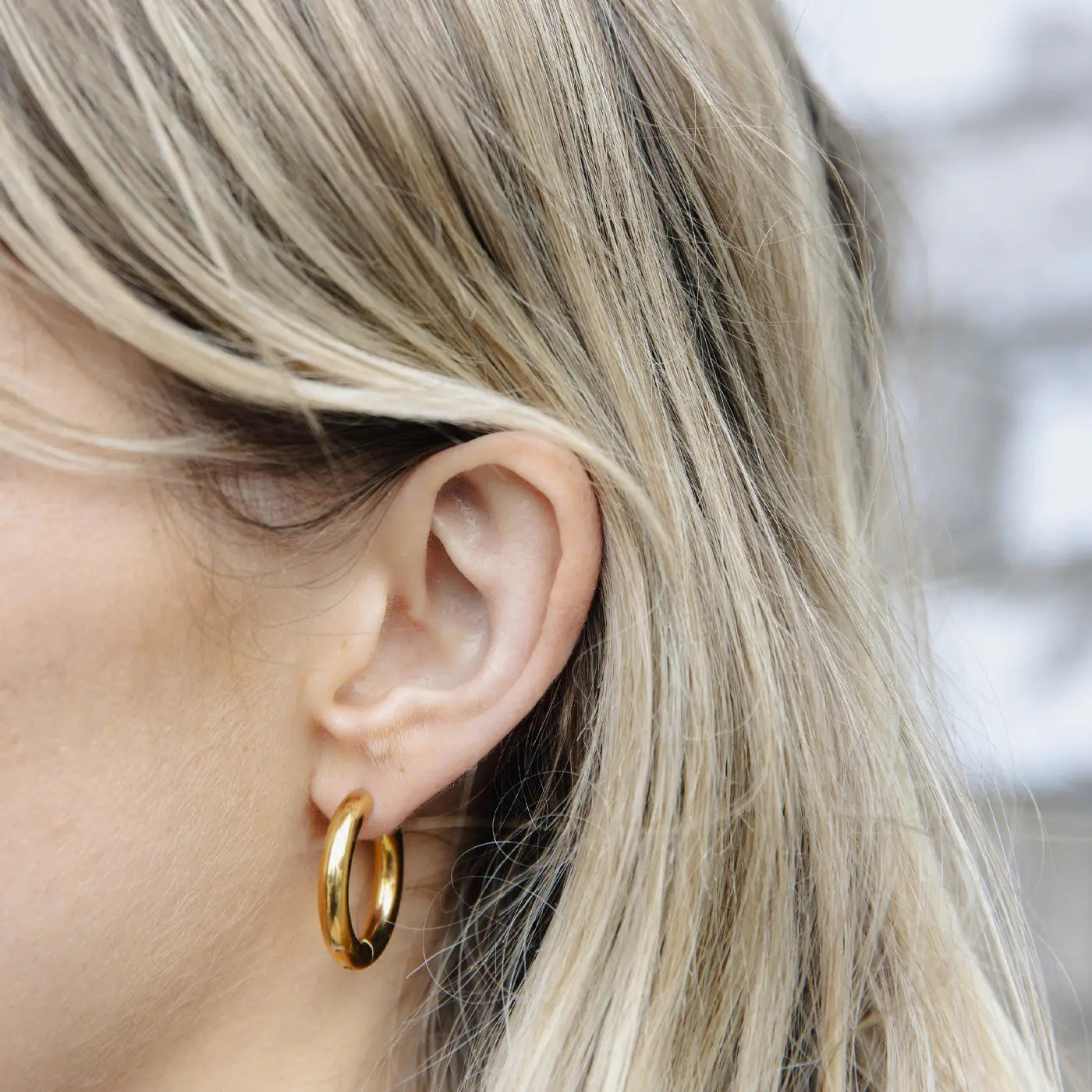 Gold Bold Hoop Earrings