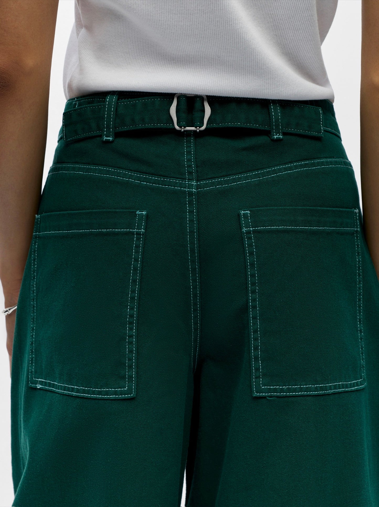 OBJMIO ANDREA MW CROPPED TWILL JEANS