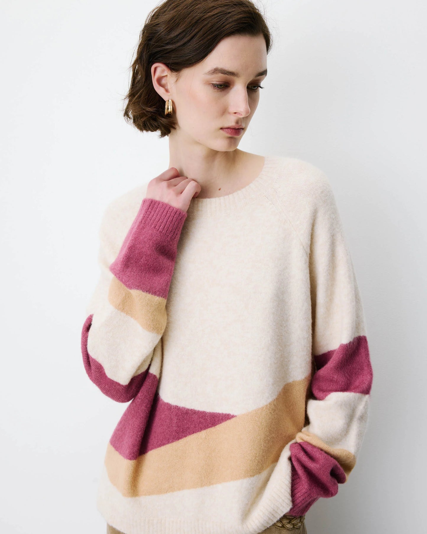 ARLO CREW-NECK PRINTED SWEATER