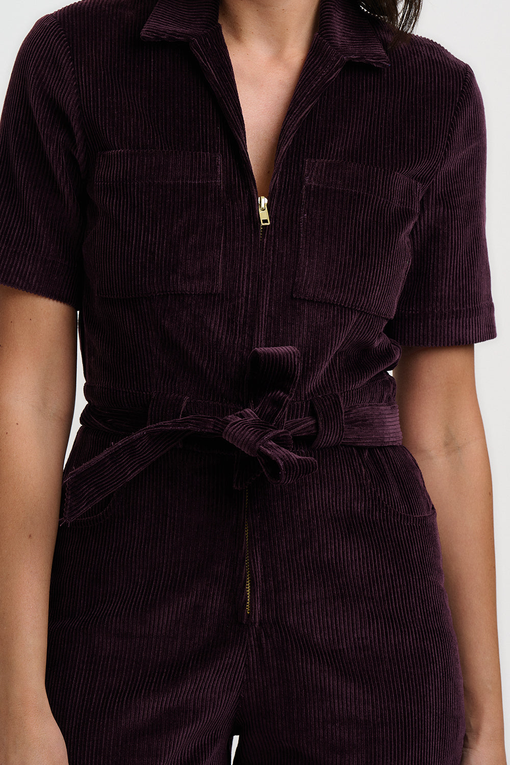 Meredith Boilersuit - Dark Plum