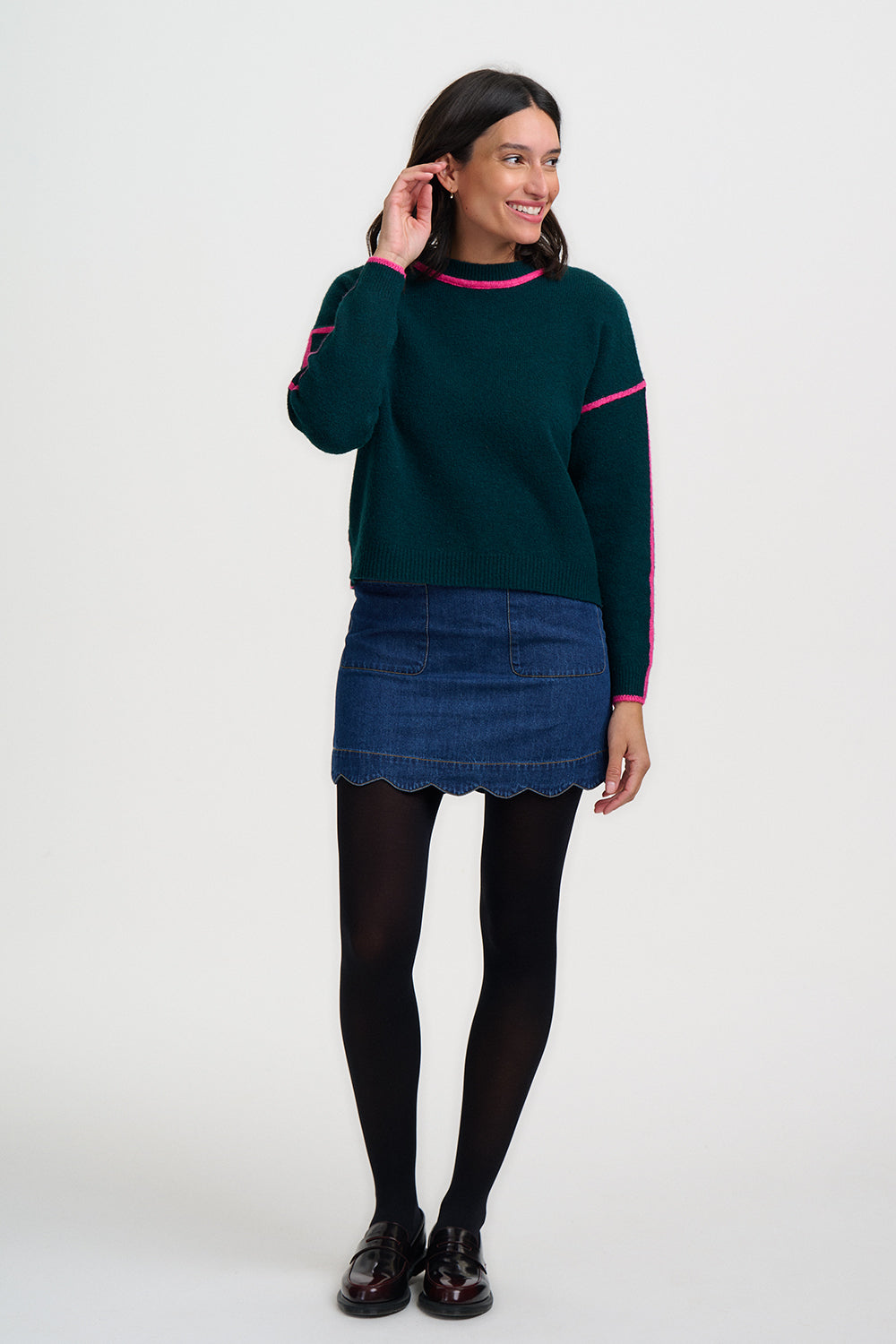 Rozalia Jumper - Dark Jade Green