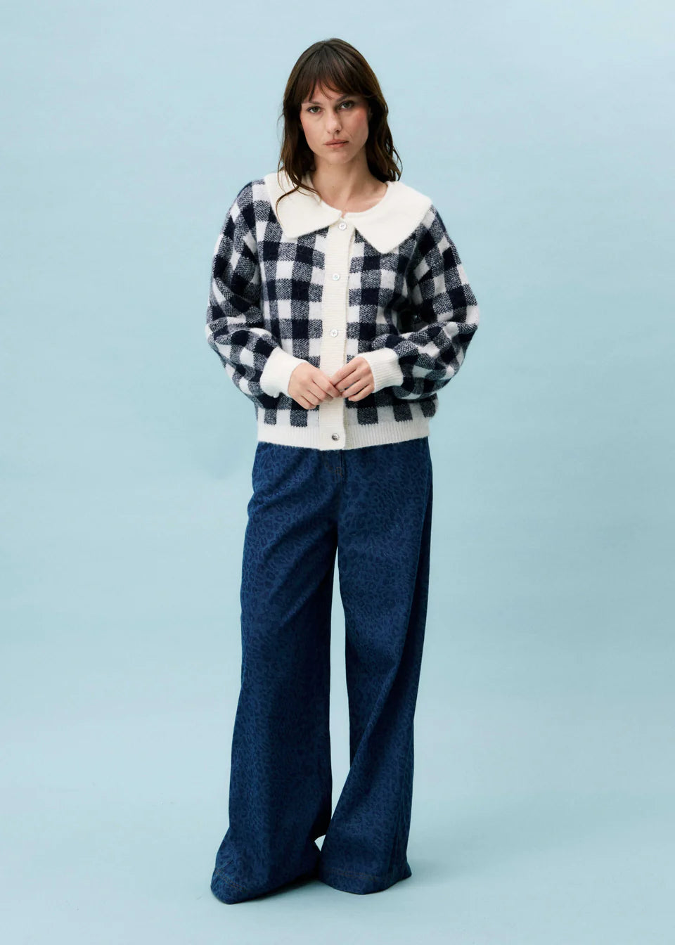 BOURGEON CARDIGAN NAVY BLUE