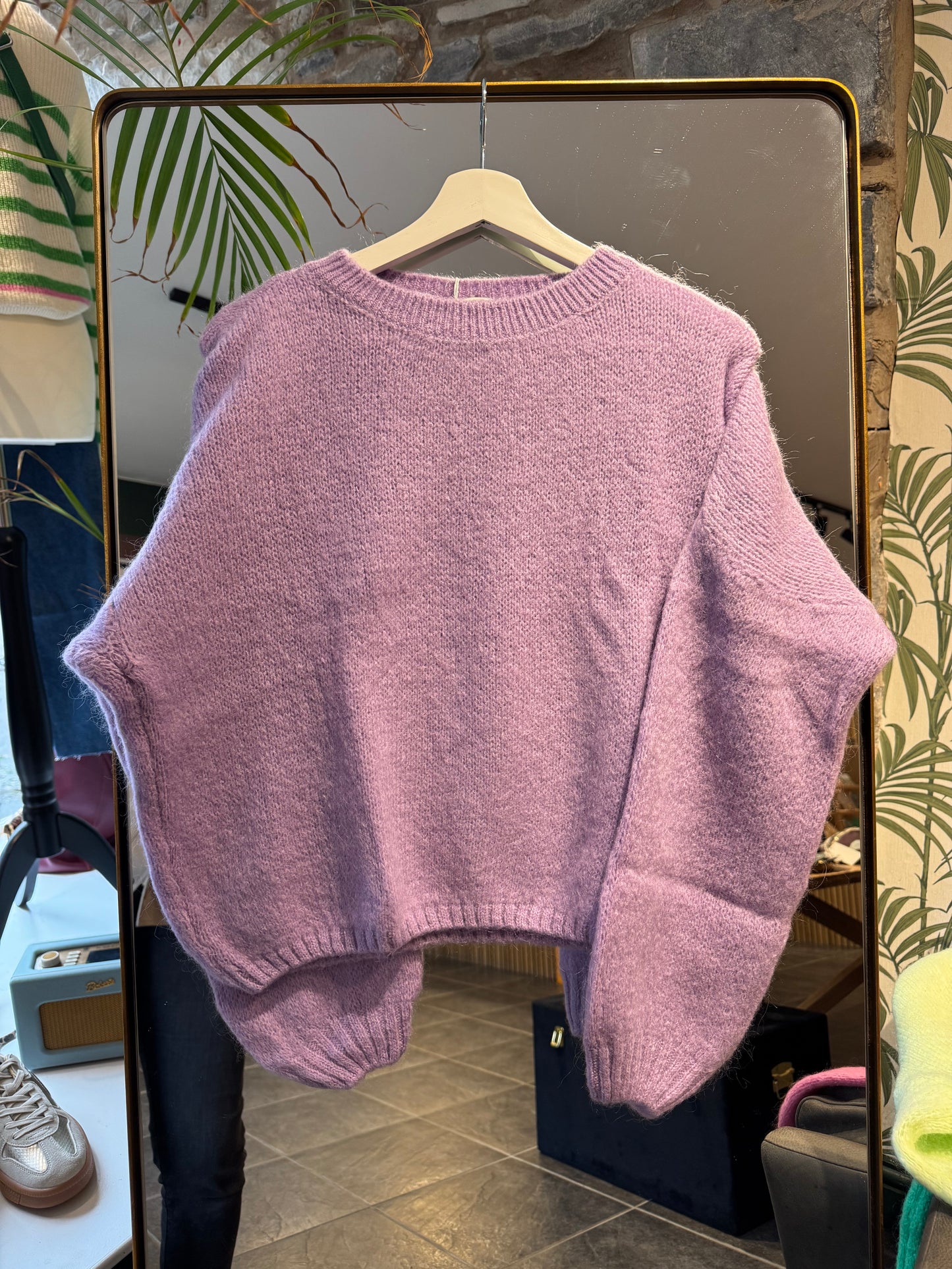 Bellerina Mohair Balloon Sleeve Jumper Lavender