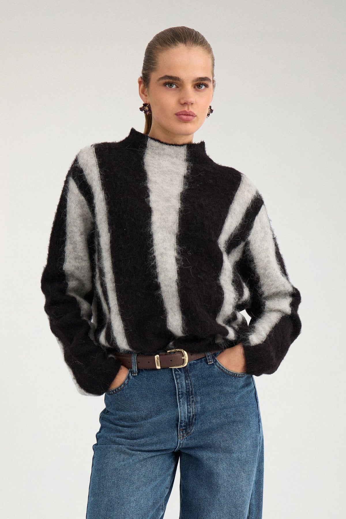 NURIETTE SIMMA PULLOVER - Light grey mel
