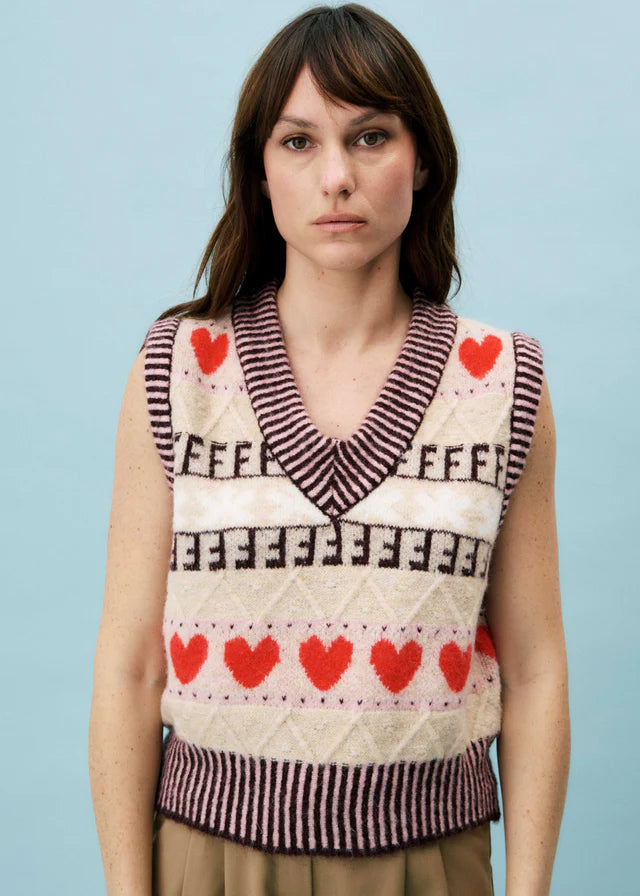 BEIGE RHUBARB CARDIGAN