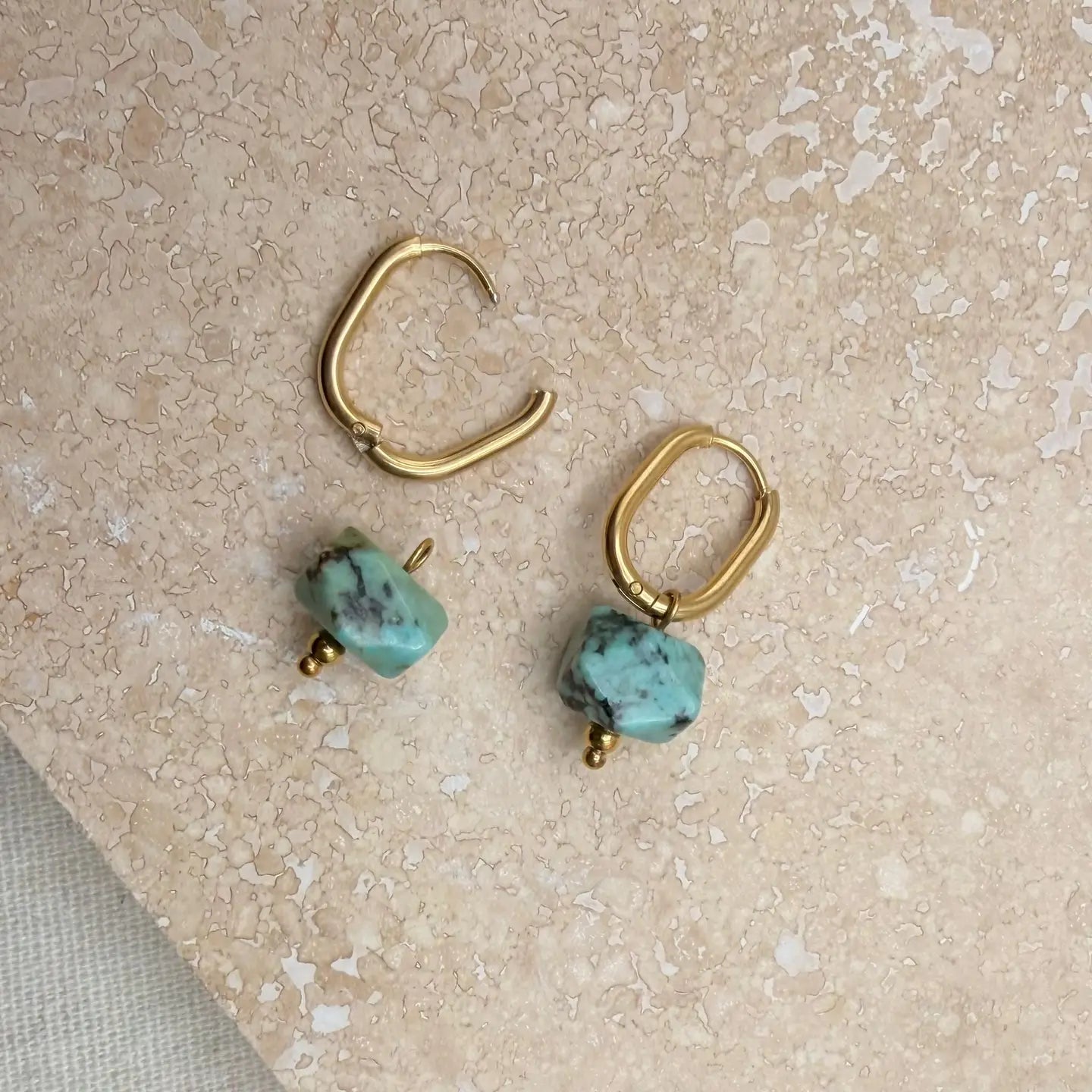 Everyday Oval Turquoise Earrings