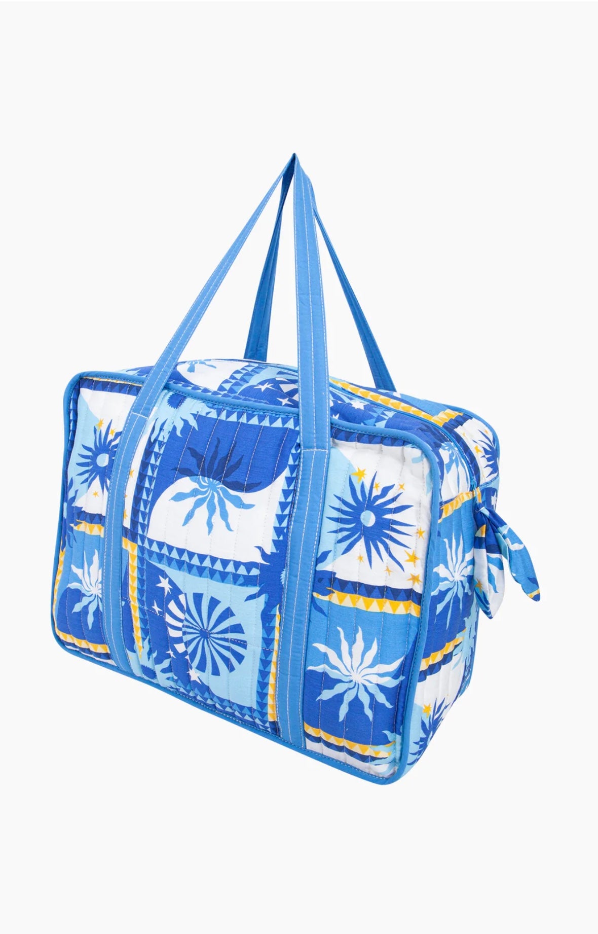 Tropical Sun Double Handle Tote Bag in Blue