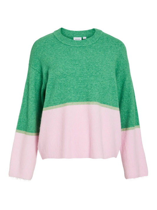 VIBONNIE O-NECK L/S KNIT TOP