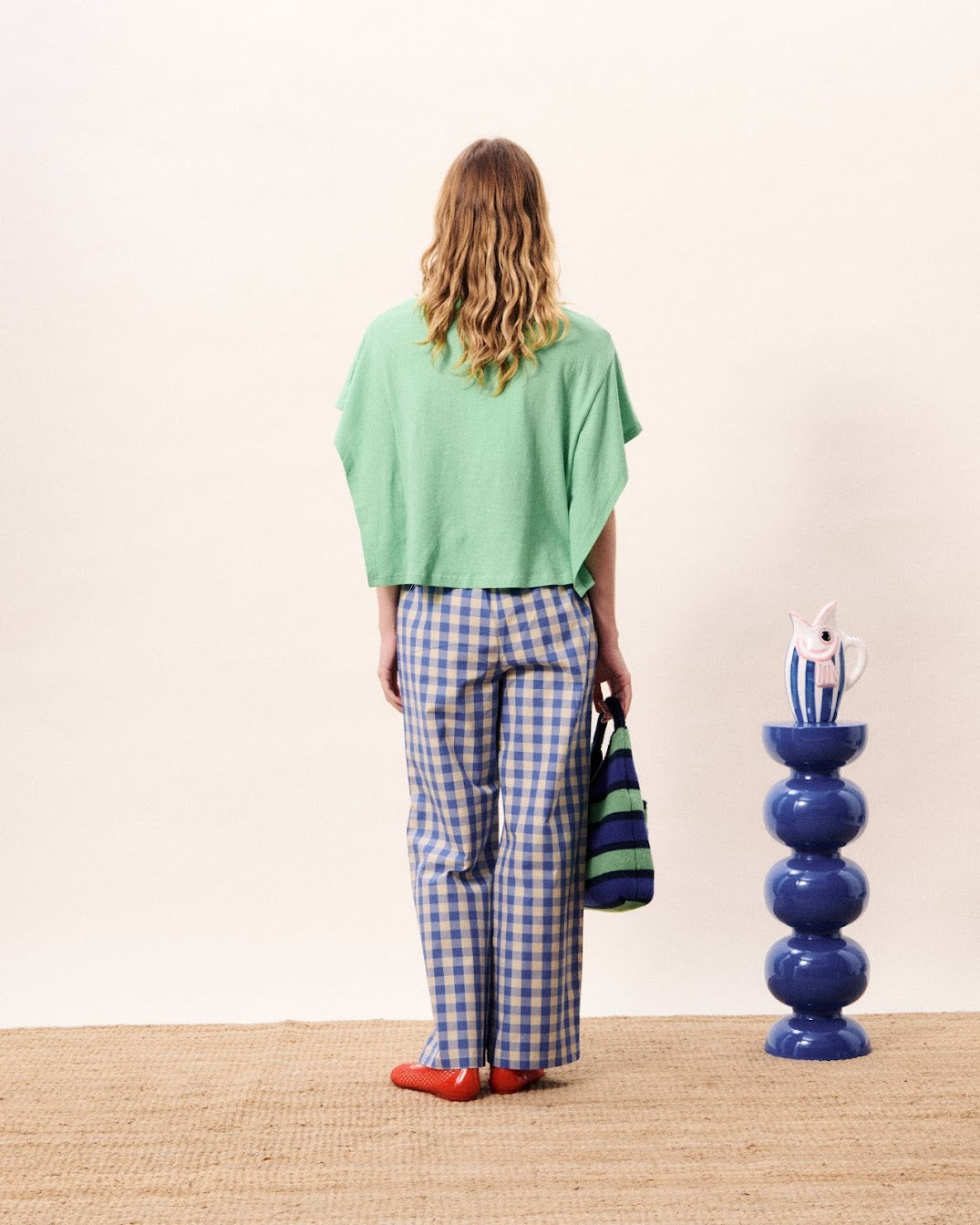 MARIS TROUSERS AZURE BLUE