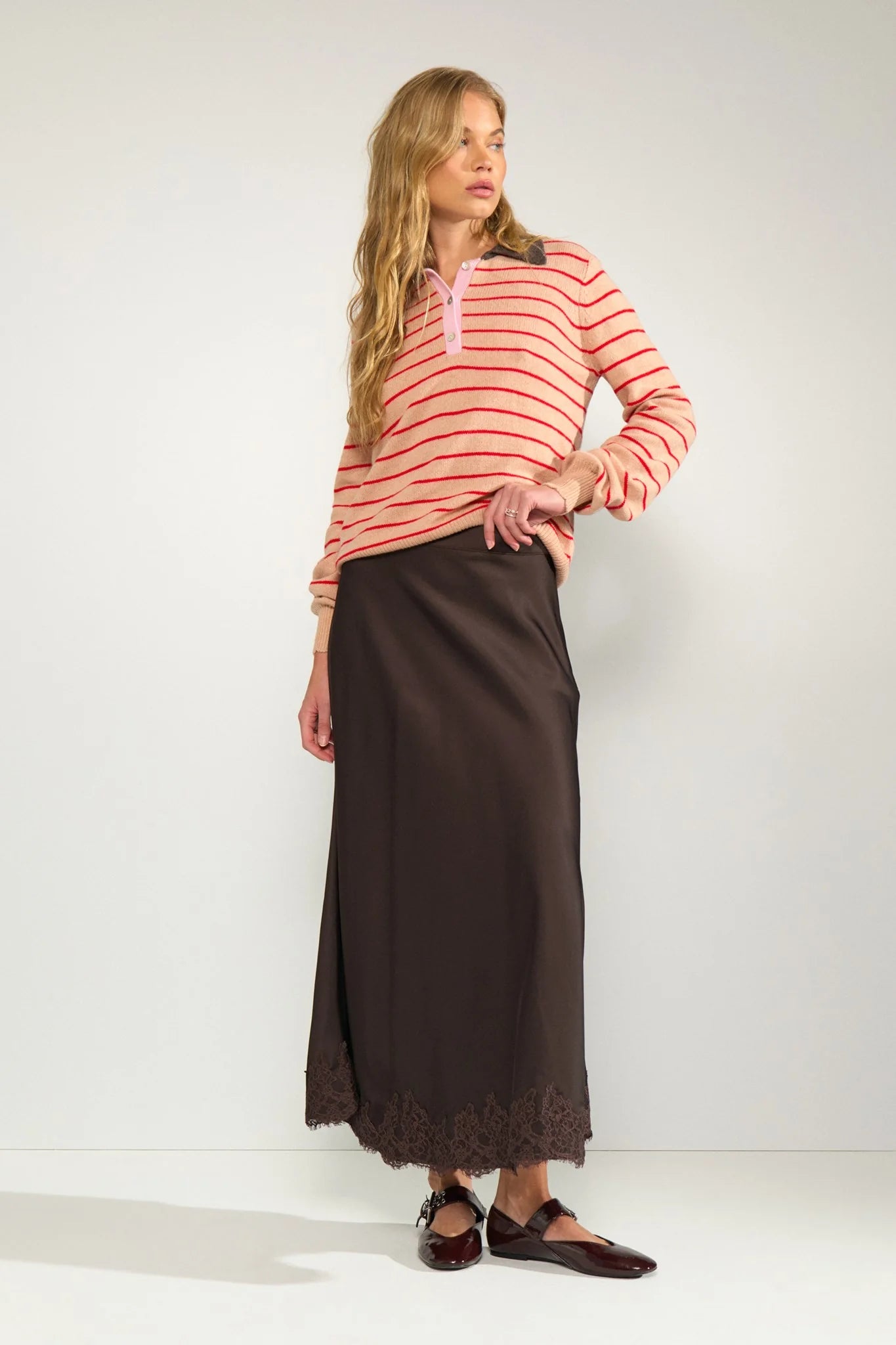 NUNADINE SKIRT - Black Coffee