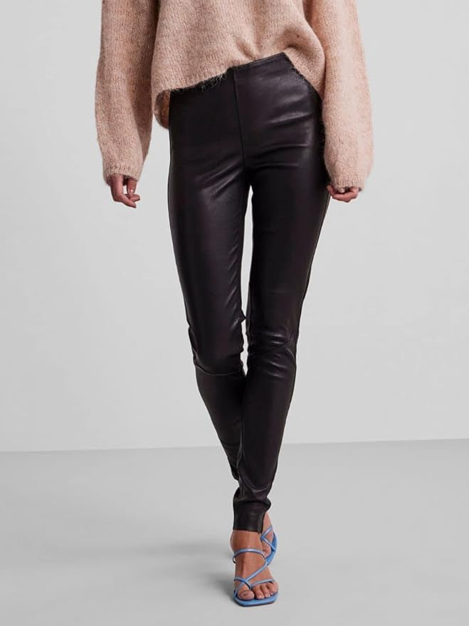 YASZEBA STRETCH LEATHER LEGGINS