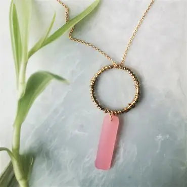 Pink Twist Necklace