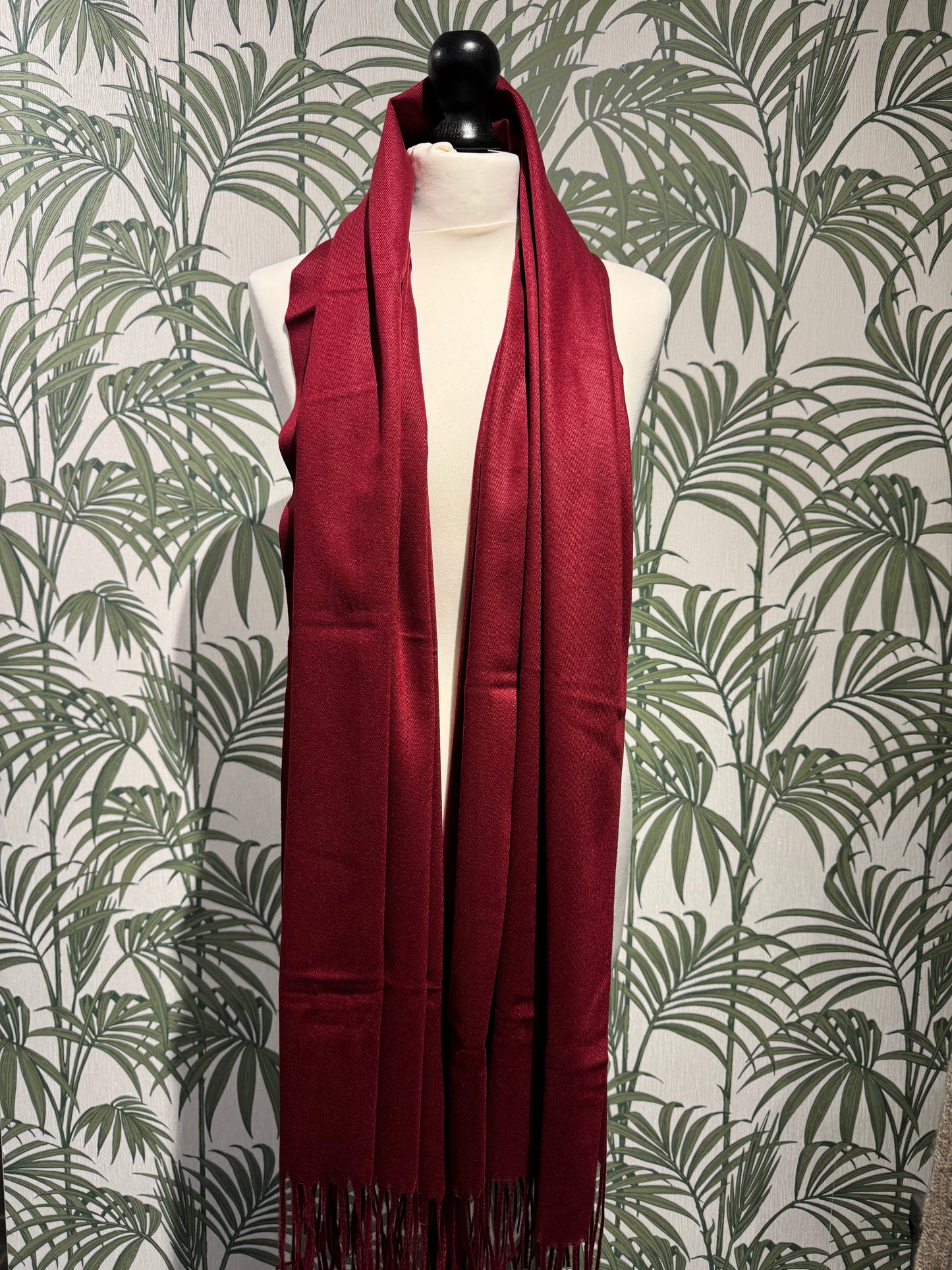 Lucia Scarf Deep Red