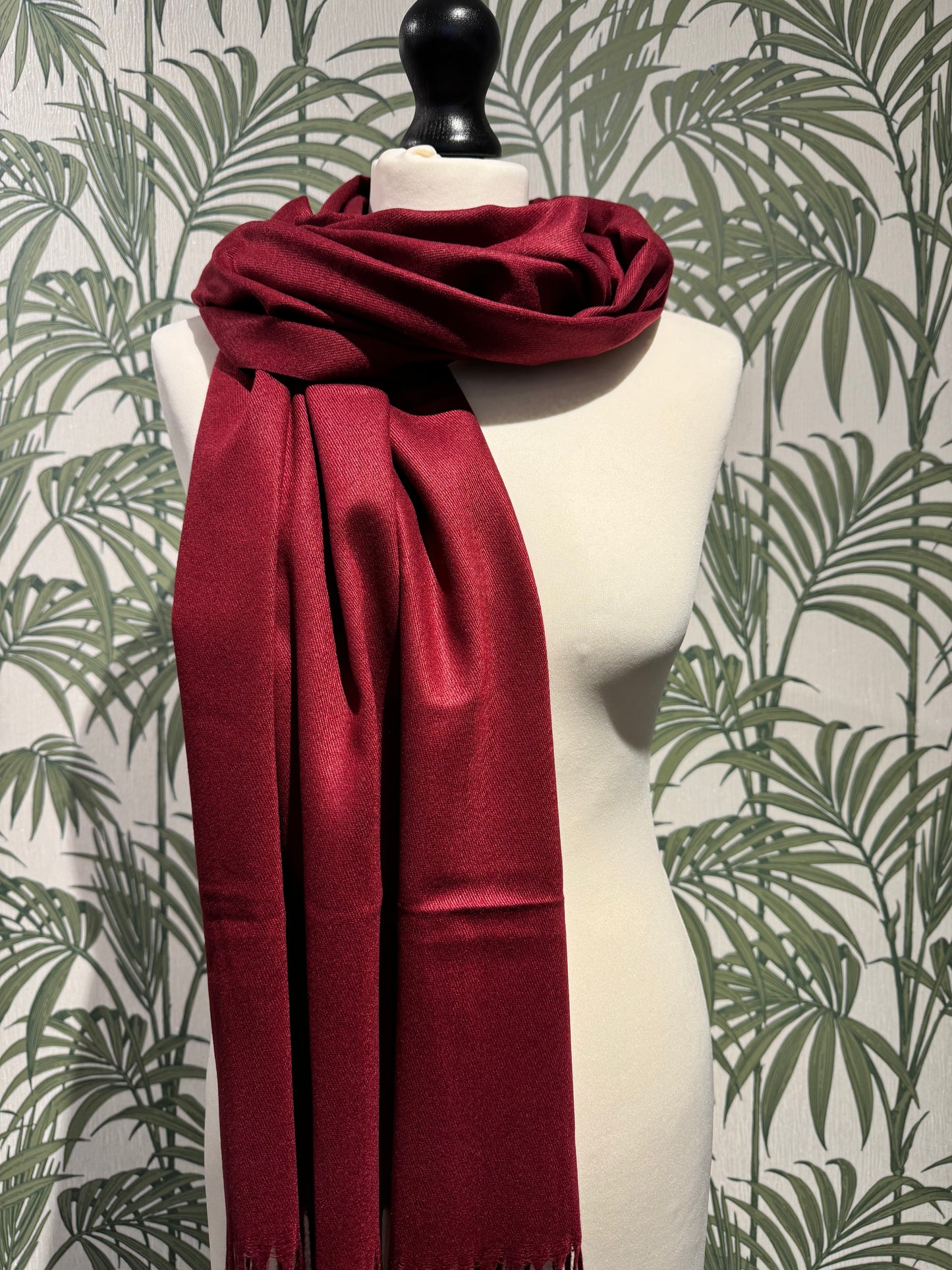 Lucia Scarf Deep Red