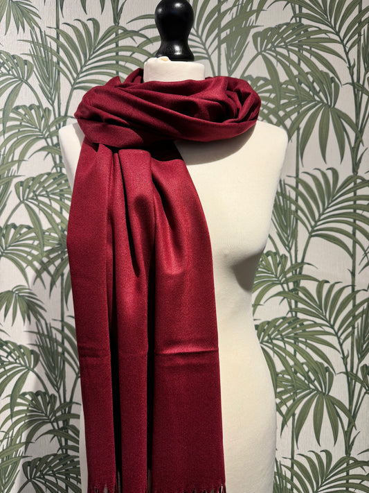 Lucia Scarf Deep Red