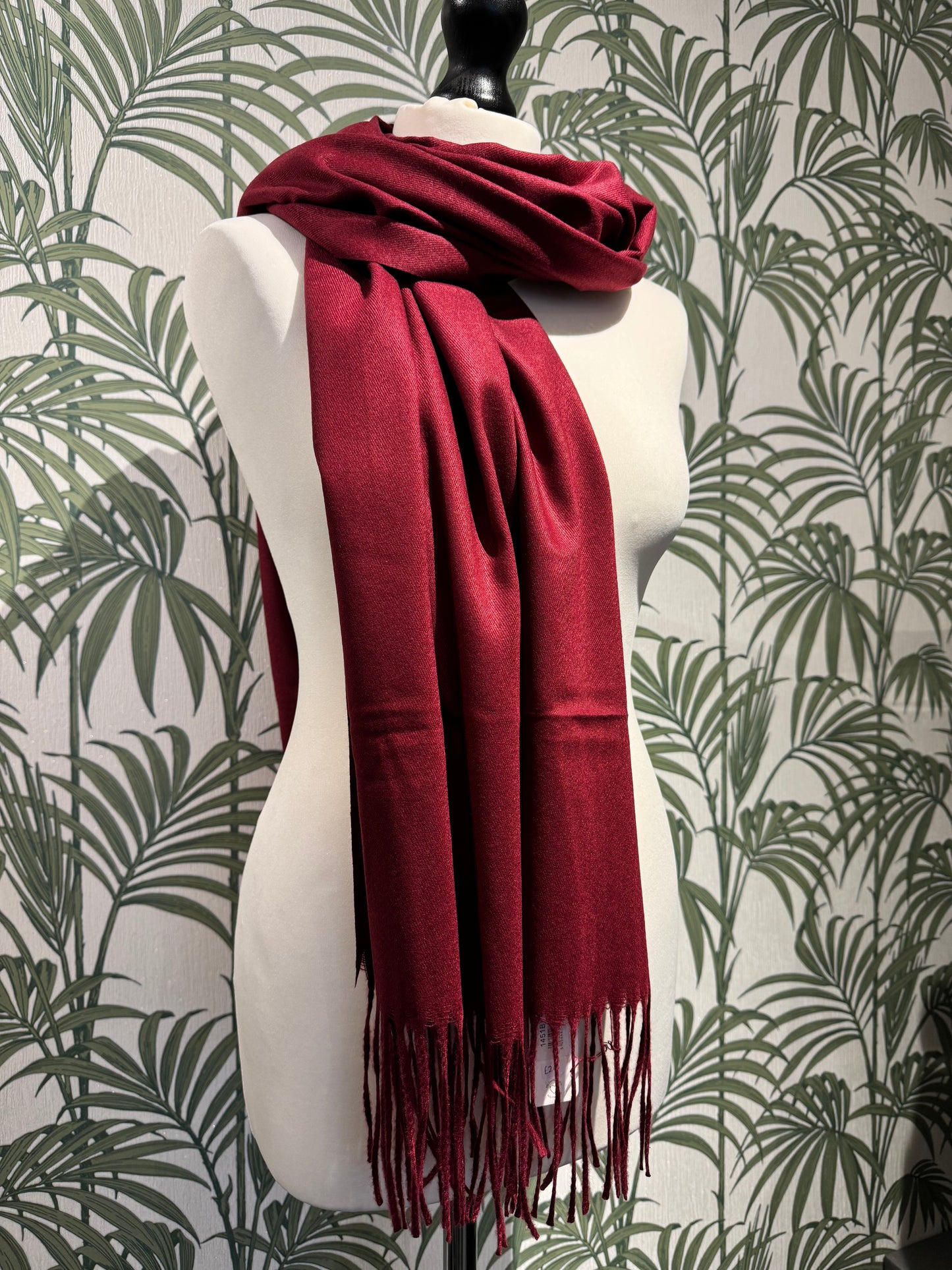 Lucia Scarf Deep Red