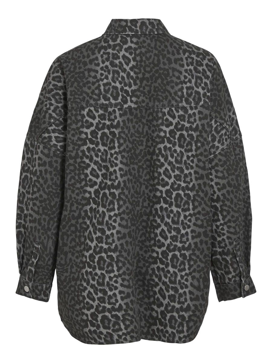 VIMALOU OVERSIZED LEOPARD PRINT SHIRT