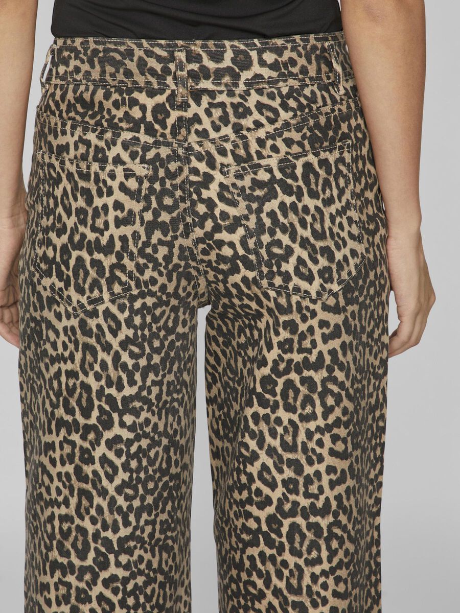 VICHIA LEOPARD JEANS BIRCH