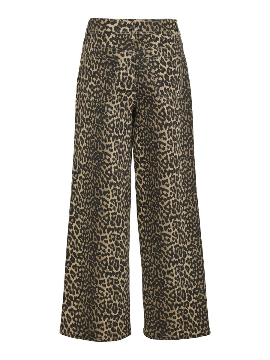 VICHIA LEOPARD JEANS BIRCH