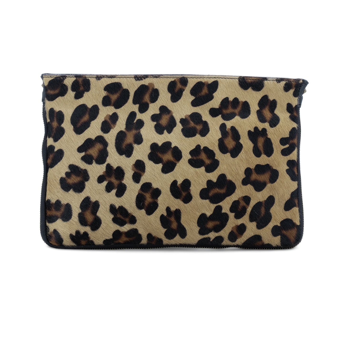 Animal Print Leather Pouch