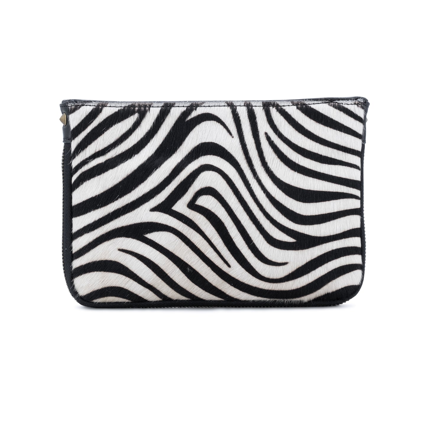 Animal Print Leather Pouch Small