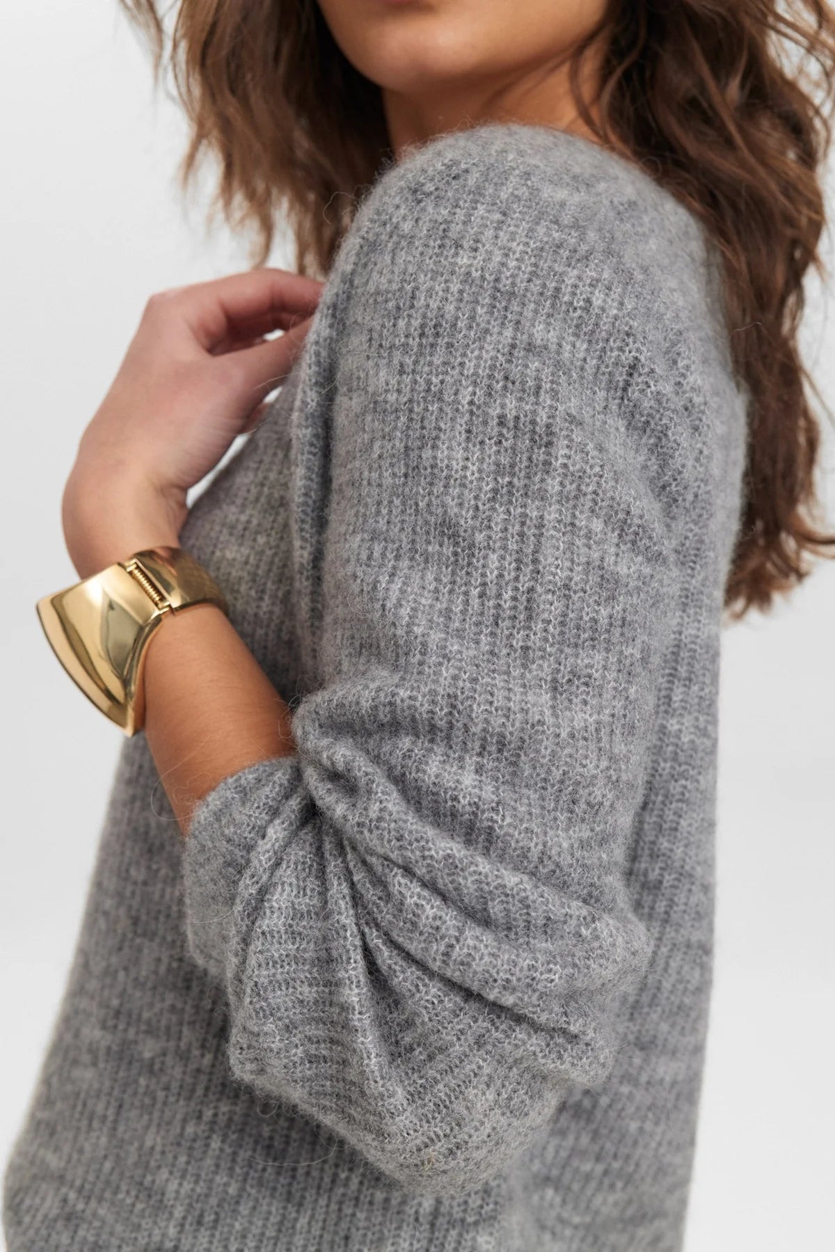 NURIETTE RIB V-NECK PULLOVER