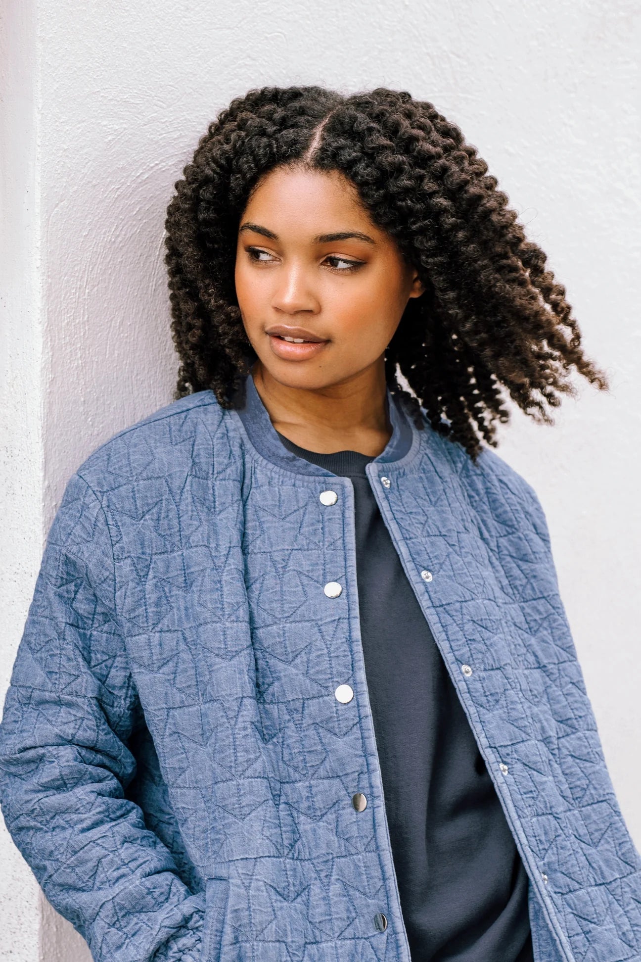 Kinga Quilted Bomber Jacket