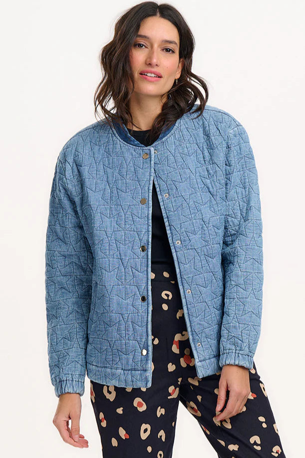 Kinga Quilted Bomber Jacket