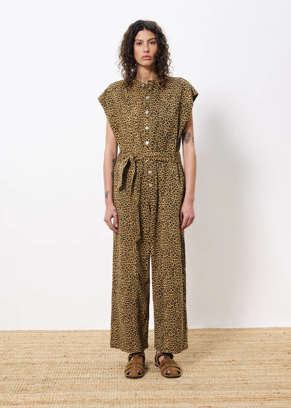 SCHEILA LEOPARD JUMPSUIT