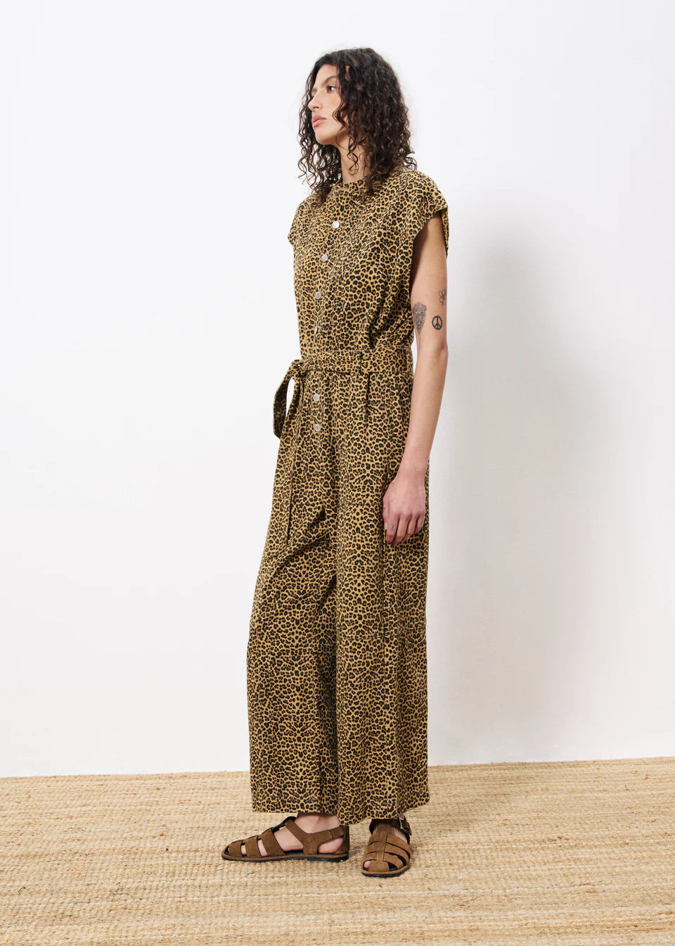 SCHEILA LEOPARD JUMPSUIT