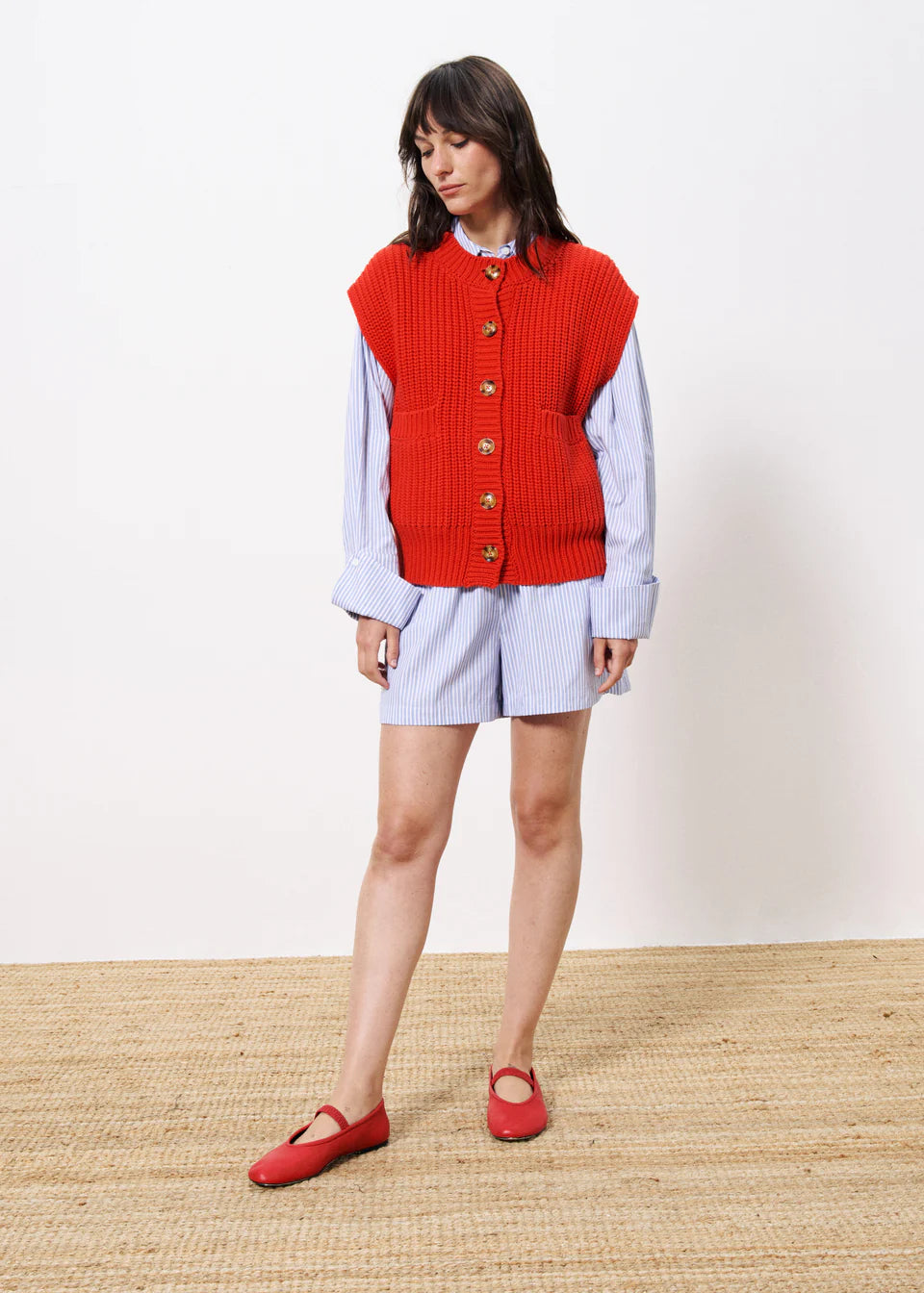 CARMELE RED SWEATER