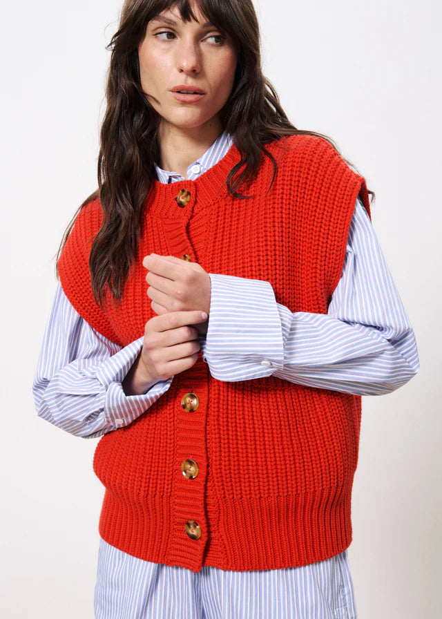 CARMELE RED SWEATER