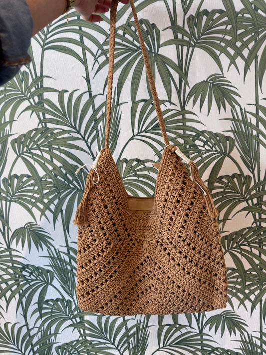 Crochet Hobo Bag