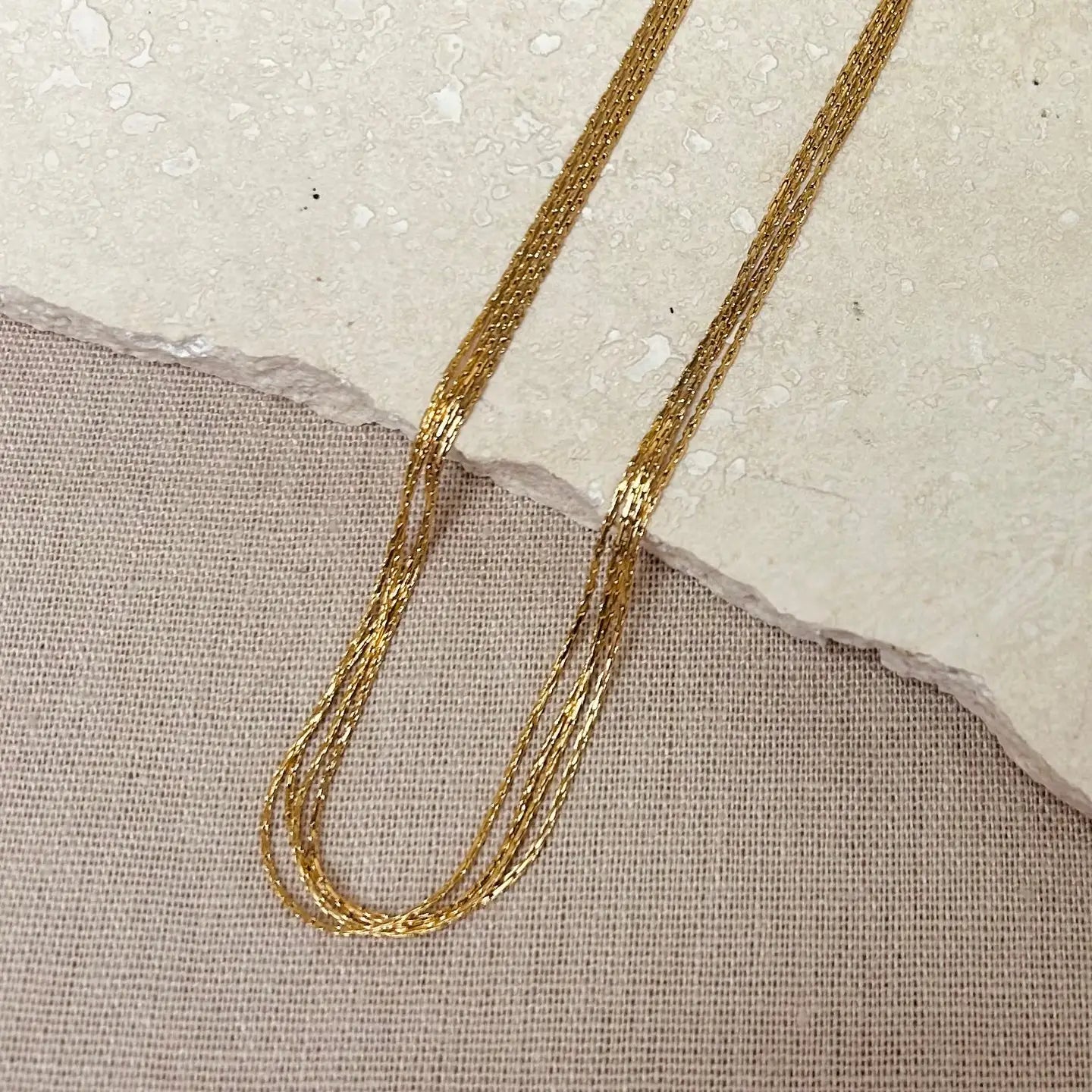 Everyday Gold Multi-Strand Choker Necklace