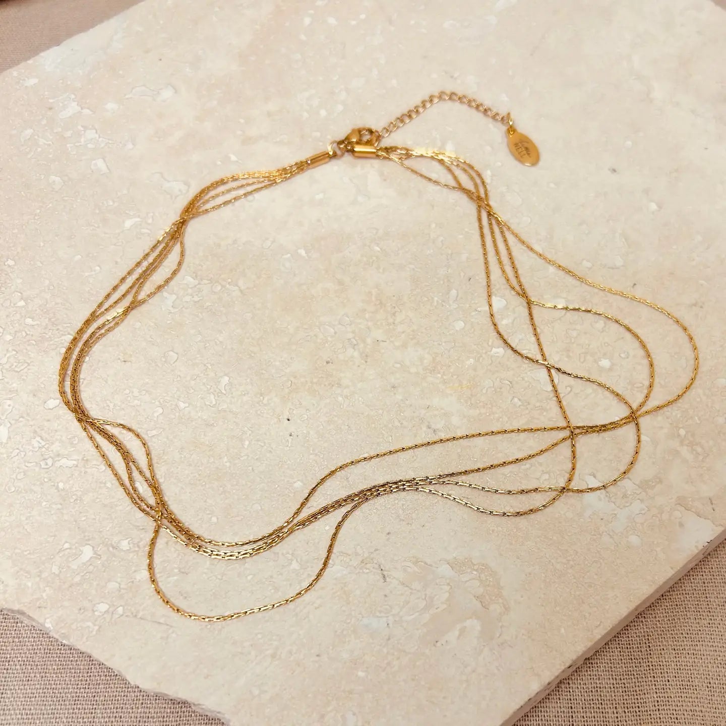 Everyday Gold Multi-Strand Choker Necklace