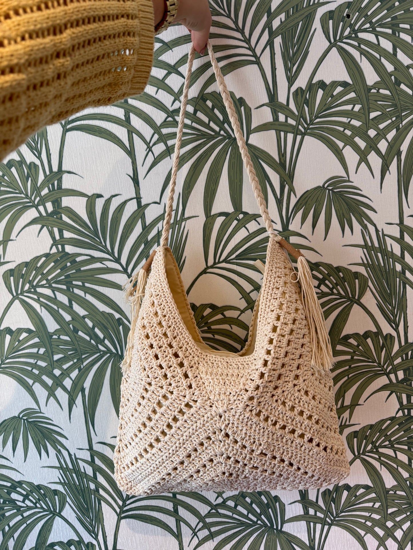 Crochet Hobo Bag